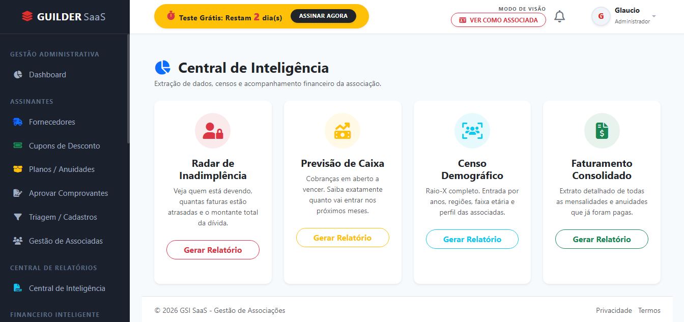 Relatórios Exportáveis GuilderHub